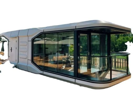 Hotel Pod Hurricane Proof Prefab Capsule Speed Dome House em meados do século