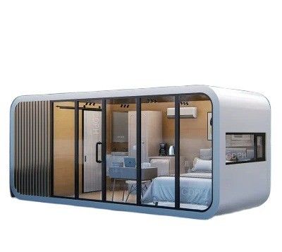 Edifício de estrutura de aço móvel de design moderno personalizado Apple Cabin Casa portátil