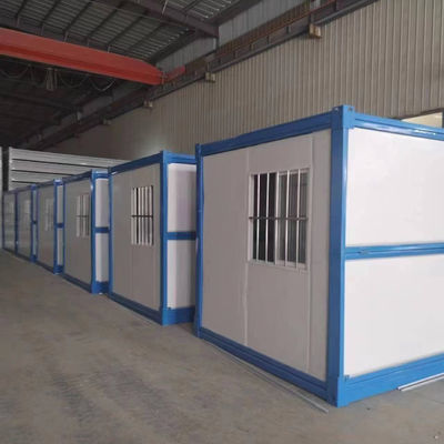 Container House dobrável de 20 pés conveniente para escritórios móveis e armazéns dobráveis