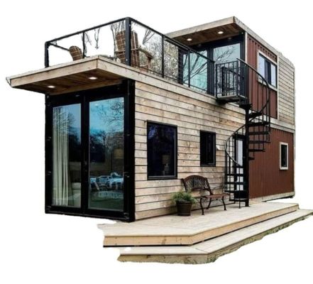 Casa de contêineres Assemblagem simples Casa pré-fabricada moderna Casa de contêineres expandível