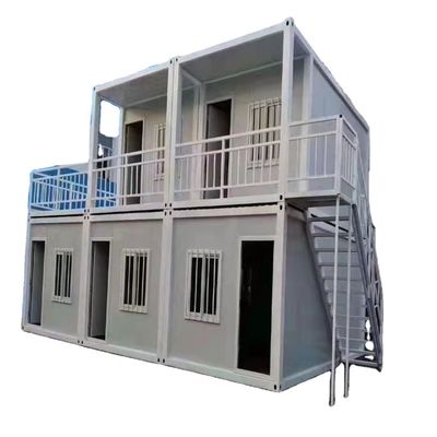 Casas pré-fabricadas em branco / cinza / preto