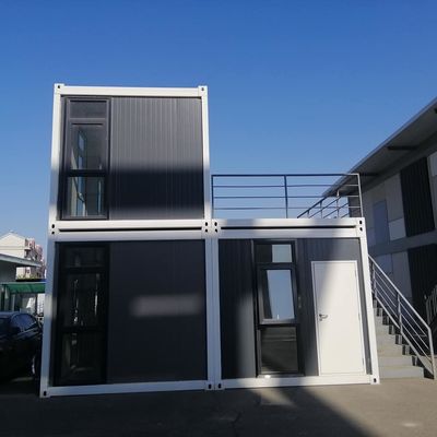 Casas de contêineres desmontáveis de estrutura de aço galvanizado para habitação pré-fabricada