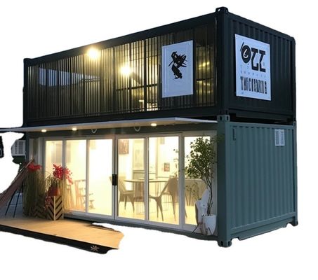 Container de embalagem plana com painel de sanduíche de lã de rocha à prova de fogo com isolamento em cores personalizadas