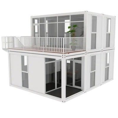 Casa de contêineres para habitação móvel ao ar livre Casa portátil empilhável pré-fabricada