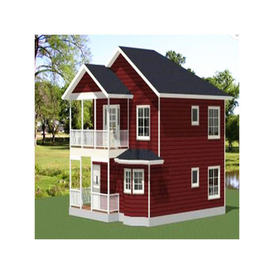 Fabricação de casas de contentores de pequenas estruturas de aço leve em branco/cinzento/preto