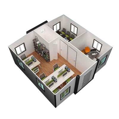 Estruturas de aço de 20 pés de lar Prefab Modulares Prefabricadas com Estrutura de Aço Galvanizado