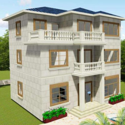 Casas de aço pré-fabricadas 100 M.2 Edifício Armazém para carportes e escritórios