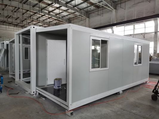 Hotel Container Home Casa expansível de 20 pés com estrutura de estrutura de aço galvanizado