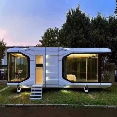 Casa pré-fabricada Capsula Espacial Cama Cabana Hotel Sleep Pod Luxo ao ar livre