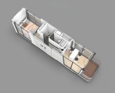 Casa pré-fabricada com estrutura de estrutura de aço soldado