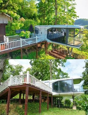 Casa de cápsulas espaciais de aço Novas cápsulas de dormir modernas Hotel cápsula