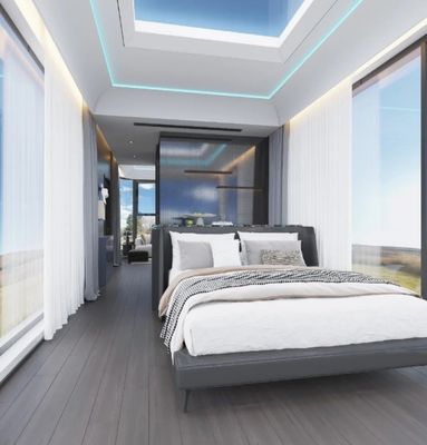 Casa de cápsulas espaciais de aço Novas cápsulas de dormir modernas Hotel cápsula