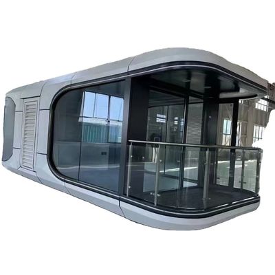 Hotel Pod Hurricane Proof Prefab Capsule Speed Dome House em meados do século