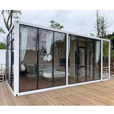 Casa de contêineres móvel de transporte de design moderno para habitação portátil e dobrável