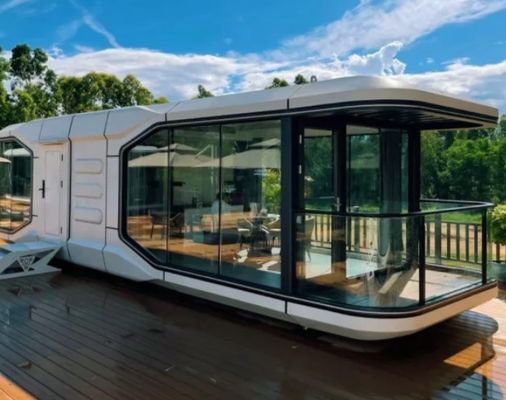 Casa de campismo em estilo cápsula espacial moderna para alojamento em hotel