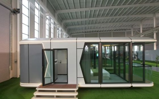 Casa de campismo em estilo cápsula espacial moderna para alojamento em hotel