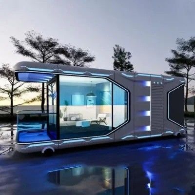 Casas Modulares Capsula Casas Móveis Casas Container Casa Móvel Prefabricado