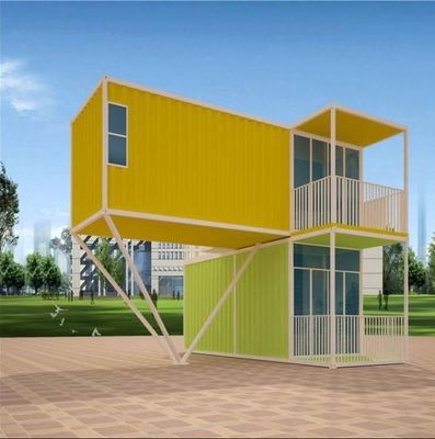 Estrutura de aço Casa de contêiner de luxo com design moderno cor personalizada