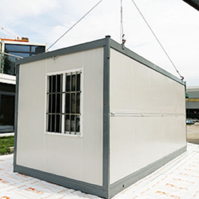 Casas de contêineres dobráveis pré-fabricadas portáteis de 20 pés com estrutura de aço galvanizado