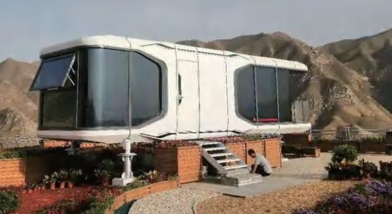 Luxury Prefabricated Modular Home Space Capsule para casa de contêineres personalizada