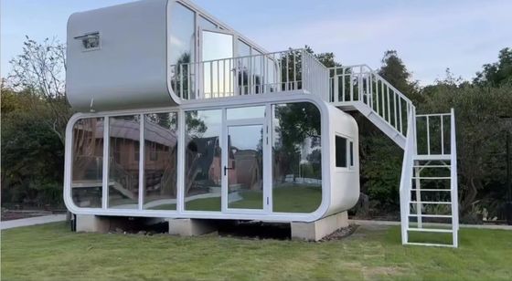 Luxury Prefabricated Modular Home Space Capsule para casa de contêineres personalizada