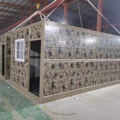 Container de casa de janela de PVC para lojas e casa de contêineres dobrável pré-fabricada