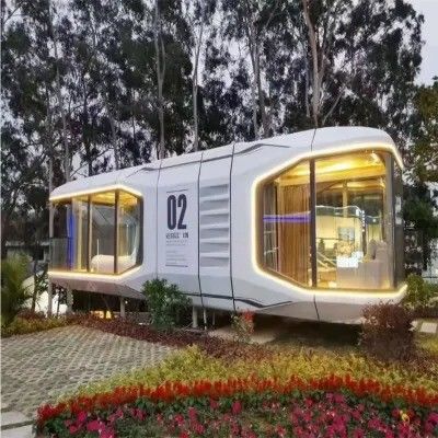 Casa pré-fabricada Casa de jardim Casa móvel Estrutura de aço Edifício Casa de férias