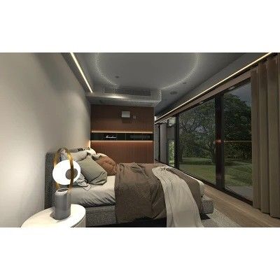 Moderno Elegante Design Painel Sandwich Prefabricado Capsula Casa Pequena