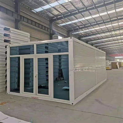 Casa de contêiner dobrável de estrutura de aço galvanizado de design moderno para decoração de casa