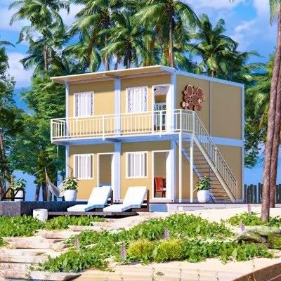 Casa de contêineres móvel de design moderno para proteção ambiental