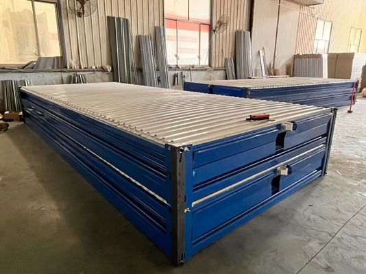 Container House dobrável de 20 pés conveniente para escritórios móveis e armazéns dobráveis