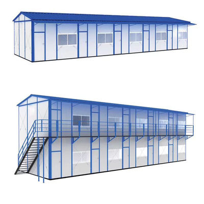 Moderna estrutura de aço leve tipo K Casa pré-fabricada com janela deslizante PVC