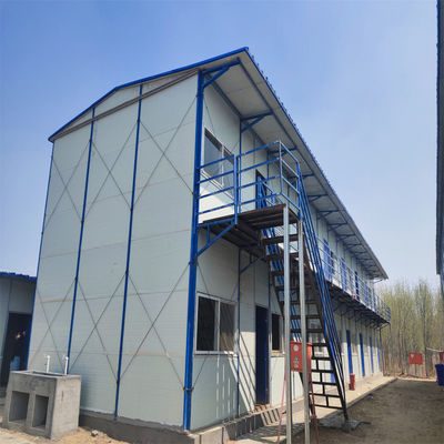 Moderna estrutura de aço leve tipo K Casa pré-fabricada com janela deslizante PVC