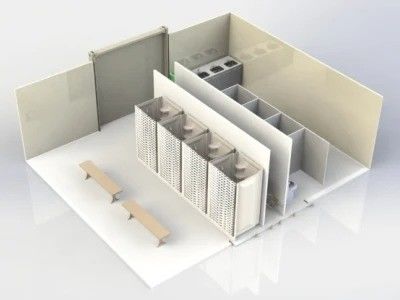 Panel de sanduíche Casa de contêiner dobrável para oficina de cores personalizada