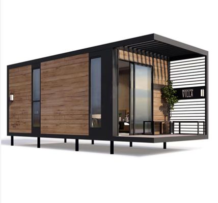 Casa móvel pré-fabricada com aço e tábua de sanduíche