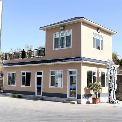 Casa móvel pré-fabricada com aço e tábua de sanduíche