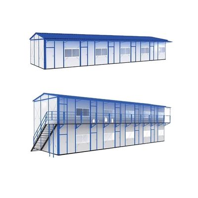 Construção de armazém de oficina Casa de contentores montada com estrutura de aço leve