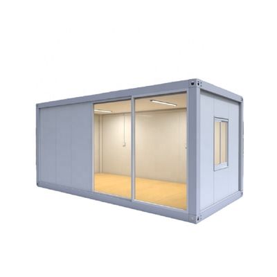 Casa de contêiner pré-fabricada acessível para hotel em branco/cinzento/preto