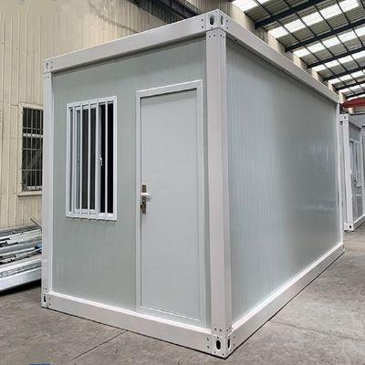 Casa de contêiner pré-fabricada acessível para hotel em branco/cinzento/preto