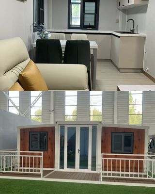 Casa de família Luxo Container pré-fabricado expansível Casa com design móvel e dobrável