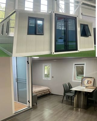 Casa de família Luxo Container pré-fabricado expansível Casa com design móvel e dobrável