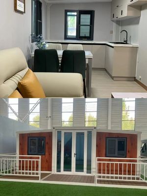Container pré-fabricado de design moderno Casa para sala de estar Sala de dormir Cozinha Escritório Venda de garagem