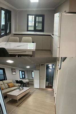 Container pré-fabricado de design moderno Casa para sala de estar Sala de dormir Cozinha Escritório Venda de garagem