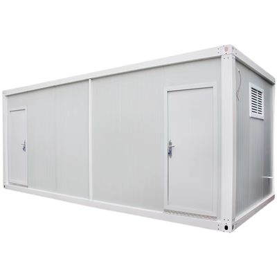 Container de embalagem plana Container pré-fabricado para escritório e casa com janela deslizante de PVC