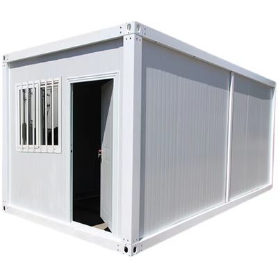 Container de embalagem plana Container pré-fabricado para escritório e casa com janela deslizante de PVC