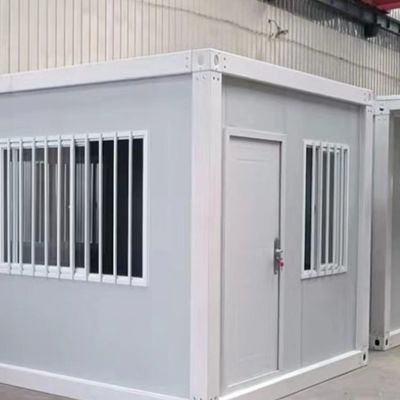 Container de embalagem plana Container pré-fabricado para escritório e casa com janela deslizante de PVC