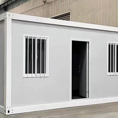 Container de embalagem plana Container pré-fabricado para escritório e casa com janela deslizante de PVC