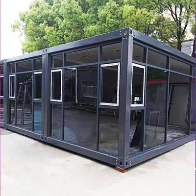 Instalação rápida Casa de contêineres pré-fabricada com acessórios de luz de janela deslizante de PVC