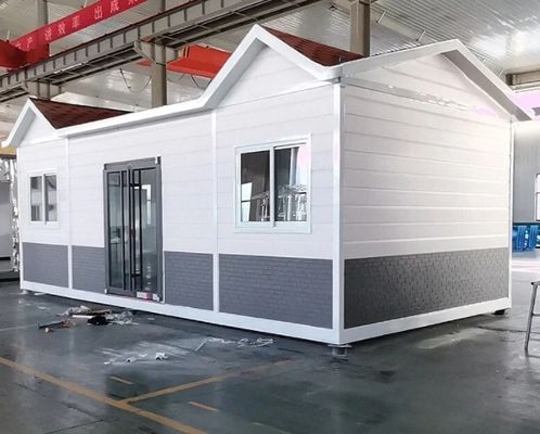 Casa de contêiner de luxo de aço 20ft 40ft casas pré-fabricadas modulares expansíveis