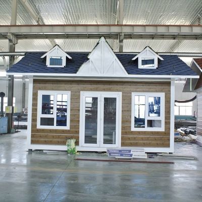 Casas pré-fabricadas de 20 pés Casa pequena de luxo com piso de cartão MgO de 18 mm